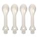 Makeup Spoon Spatula Scoop: Silver Reusable Scoop Makeup Spoons for Lotions Moisturizers Skincare Tools 4pcs