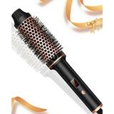 Heated Round Brush 1.5 in Thermal Brush Curling Brush Curling Iron Heated Curling Brush Volumizing Brush Ceramic Tourmaline Ionic Curling Comb 110-240V Travel Curling Iron