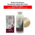 Wella ColorCharm Permanent Liquid Hair Color Toner - 1.4 oz ( 7R/810 Red ) and Cream Developer 40 Volume - 3.6 fl. oz