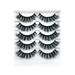 Huarll Eyelashes False Eyelashes False Eyelashes Faux Mink Lashes Pack 10 Pairs 8D Dramatic Fake Eyelashes Wispy Eye Style Luxury Volume Mink Eye Lashes Multipack