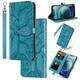 Apple iPhone 11 Pro Case iPhone 11 Pro Wallet Case Magnetic Closure Embossed Tree Premium PU Leather [Kickstand] [Card Slots] [Wrist Strap] Phone Cover For iPhone 11 Pro Blue