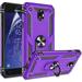 Gritup Galaxy J7 2018 Phone Case Samsung J7 Aero/J7 Top/J7 Crown/J7 Aura/J7 Refine/J7 Star/J7 Eon Case 360 Degree Rotating Metal Ring Holder Kickstand Phone Case for Galaxy J7 2018 Purple