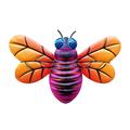 TNOBHG Bee Garden Decoration Bee Decoration Metal Bee Wall Decoration for Home Office Outdoor Spaces Colorful Bee Hanging Ornament Pendant Iron Craft Metal