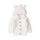 Slowmoose Baby Knitting Cardigan Winter Warm, Newborn Infant Sweaters Long Sleeve Hooded 18M / 82W566 White