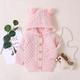 Slowmoose Autumn Infant Hooded Knitting Jacket For Baby Clothes - Newborn Coat For Baby 18M / Pink-173