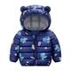 Slowmoose Autumn Winter Newborn Baby Clothes For Baby Jacket Dinosaur Print Outerwear 18M / Navy blue