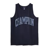 Men's Big & Tall Champion® large logo tank by Champion in Navy (Size 3XL)
