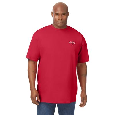 Men's Big & Tall Billabong double logo tee by Billabong in Red (Size 6XL)