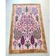 5feetx8feet Custom Wool Rug-Floral Print Handmade Rug-Oriental Design Rug-Hand tufted Rug-Wool Carpet-Hand Woven Rug-Pink Purple Brown Rug