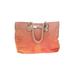 Victoria's Secret Tote Bag: Pebbled Orange Print Bags