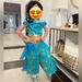 Disney Costumes | Girl’s Princess Jasmine Costume | Color: Blue/Gold | Size: 4