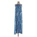 Rachel Pally Casual Dress - A-Line Open Neckline Sleeveless: Blue Dresses - Women's Size X-Small