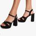 Kate Spade Shoes | Kate Spade New York Delight Suede Platform Sandals | Color: Black | Size: 7