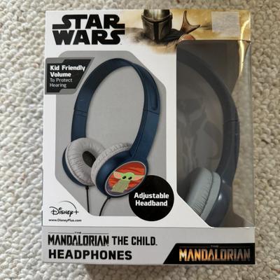 Disney Headphones | Disney Star Wars Mandalorian The Child Baby Yoda Kid Safe Headphones Ear Protect | Color: Blue | Size: Os