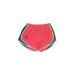 Nike Athletic Shorts: Red Color Block Activewear - Women's Size Small