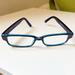 Gucci Accessories | Gucci Eyeglasses 135 Gg 1180 2xx Blue Rectangular Italy Logo Unisex | Color: Blue | Size: Os