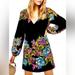 Free People Dresses | Free People Long Sleeve Floral Dress | Color: Black | Size: M