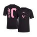 Adidas Shirts | Adidas Adult Inter Miami Cf Messi #10 Unveil Black T-Shirt Size Large Nwt | Color: Black/Pink | Size: L