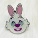 Disney Jewelry | 5/$25 Alice In Wonderland White Rabbit Grin Emoji Pin | Color: White | Size: Os