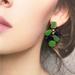 Kate Spade Jewelry | Kate Spade Vintage Gold Plated Green Drop Hook Statement Earrings | Color: Gold/Green | Size: Os