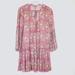 American Eagle Outfitters Dresses | American Eagle Outfitters Pink Floral Boho Lagenlook Flowy Sleeve Dress Size S | Color: Cream/Pink | Size: S