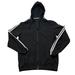 Adidas Jackets & Coats | Mens Adidas Black Triple Stripe Full Zip Lightweight Jacket Windbreaker Hooded M | Color: Black/White | Size: M