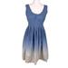 Converse Dresses | Converse Blue Striped Ruffle Hem Sleeveless Midi Fit & Flare Dress Size Medium | Color: Blue/White | Size: M