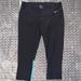 Nike Pants & Jumpsuits | Nike Dri-Fit Leggings. Size Medium. Crop Style. | Color: Black/Blue | Size: M