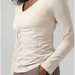 Athleta Tops | Athleta Daydream Top In Toasted Gray Heather Size Large | Color: Cream | Size: L