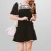 Kate Spade Dresses | Kate Spade Broome Street Black White Floral Embroidered Dress | Color: Black/White | Size: M
