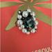 Gucci Jewelry | Gucci Green Crystal And Pearl Flowering Ring. | Color: Cream/Green | Size: Os