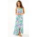 Lilly Pulitzer Dresses | Lilly Pulitzer Luliana Maxi Dress Mermaid In The Shade Size M | Color: Blue/Purple | Size: M