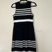 Madewell Dresses | Madewell B&W Stripe Mini Dress | Color: Black/White | Size: M