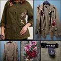 Torrid Jackets & Coats | 3x Torrid Olive Green Floral Jacket | Color: Green | Size: 3x