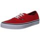 Vans U AUTHENTIC FIERY RED/BLACK VSCQ7ZW, Unisex-Erwachsene Sneaker, Rot (fiery red/black), EU 37