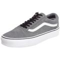 Vans Old Skool VKW66ME, Unisex - Erwachsene Klassische Sneakers, Grau ((Suede) Steel Grey/True White), EU 44 (US 10.5)