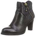 s.Oliver Damen 25339 Kurzschaft Stiefel, Schwarz (Black Leather 003), 42