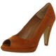 SELECTED FEMME Damen NINA PEEP Toe HIGH Heel Pumps, Braun (Sierra)