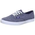 Vans U Authentic LO PRO Low-Top, Blau ((ChambrayStripe), 36 EU