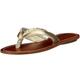 Buffalo 309-9759 met kid leather, Damen Sandalen/Zehentrenner, gold, (gold 01), EU 37