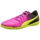 PUMA Herren EvoPower 4 3 Tt Fußballschuhe, Pink Glo Safety Yellow Black, 45 EU