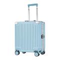 PASPRT Carry On Luggage 18/20 Inch Luggage Modern Simple Luggage Suitcase Removable Partition Trolley Luggage Small Travel Boarding Luggage (White 43 * 38 * 21CM)