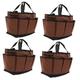 Homoyoyo 4pcs Garden Kit Gardening Tool Bag Gardening Tool Storage Tool Pouch Tool Kit Canvas Tote Bags Gardening Bag with Handle Gardener Pouch Tools Holder Portable Toolkit Handle Bag