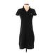 Lacoste Active Dress - Shirtdress: Black Solid Activewear - Women's Size 36