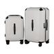 PASPRT Carry On Luggage Set of 2 Luggage Combination Lock Suitcase Practical and Stylish Luggage Suitcase Multi-Level Adjustment Trolley Luggage (White)