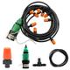 20-5M Outdoor Drip Irrigation Automatic Watering Kit Garden Misting Cooling System Irrigation Watering 4/7mm Hose for Greenhouse (Color : Set C)