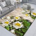 Childrens Rugs Carpet Tiles Living room rug, green leaf rug, yellow flower, super soft and comfortable, can be customized Living Room Ornaments 90X160cm