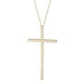 HAODUOO Sterling Silver Cross Flashing Diamond Pendant Necklace Ladies Necklace Pendant Necklace with Gift Box Jew