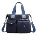 HAFUNE Handbags for Women Waterproof Nylon Travel Bag For Women Bag Solid Color Travel Handbag Shoulder Tote Bags (Color : E, Size : 35 * 14 * 32cm)