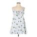 Skylar + Madison Casual Dress - A-Line: White Print Dresses - Women's Size Small